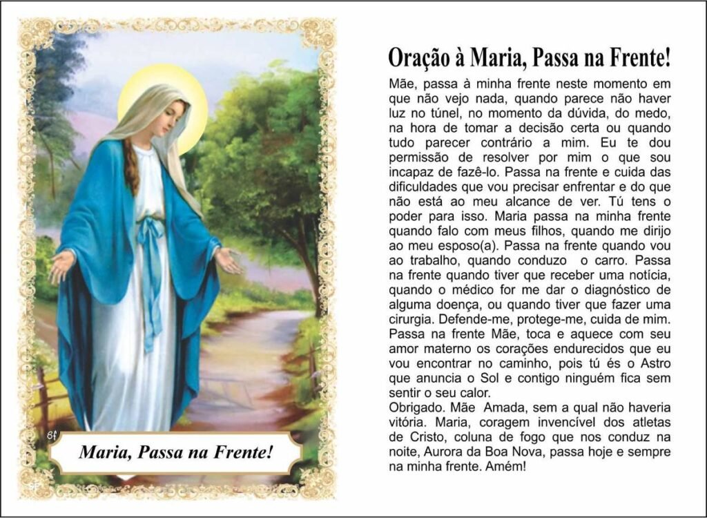 Oração Maria Passa na Frente