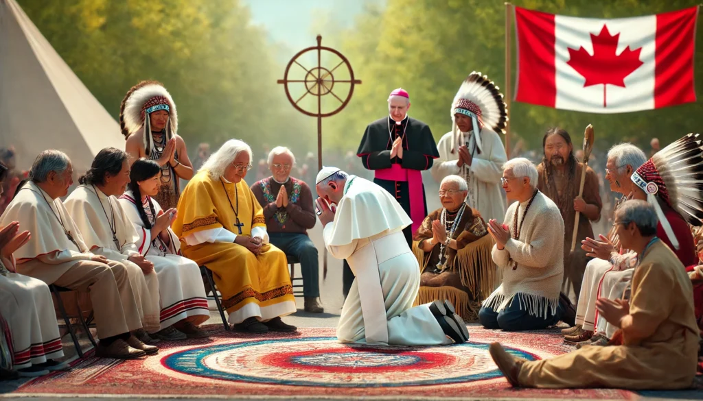 Papa Pedido de Perdão aos Indígenas do Canadá