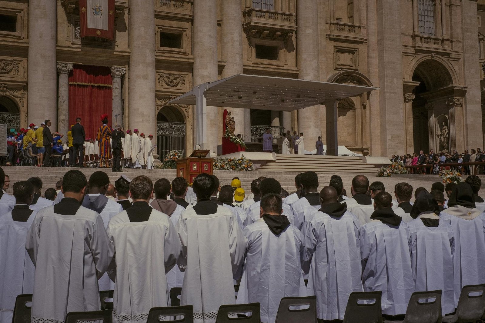 religious ceremony at st peter s basilica
