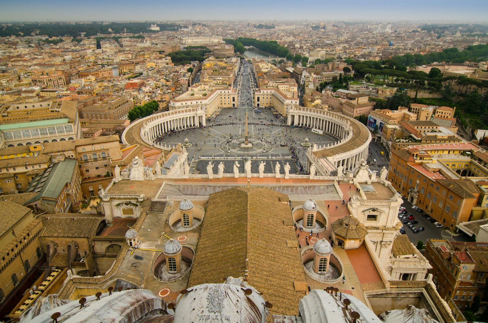 Vista aérea do Vaticano